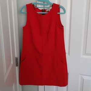 Loft tomato shift dress